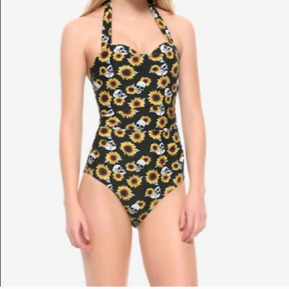 Sunflower & Skull Bathing suit